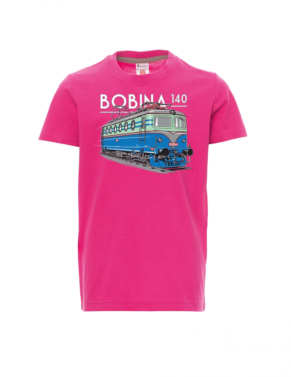 Pink children´s T-shirt Locomotive 140