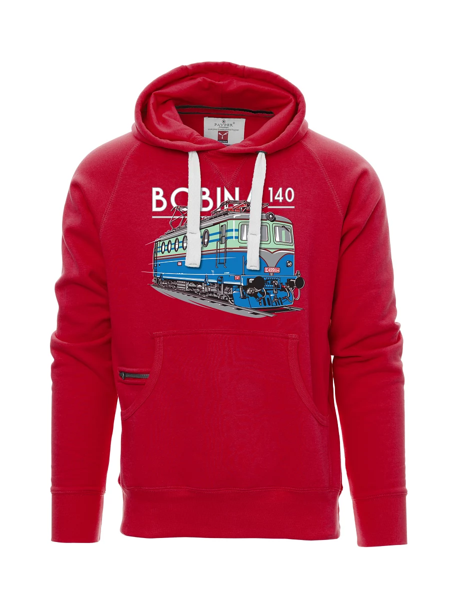Red men´s sweatshirt Locomotive 140