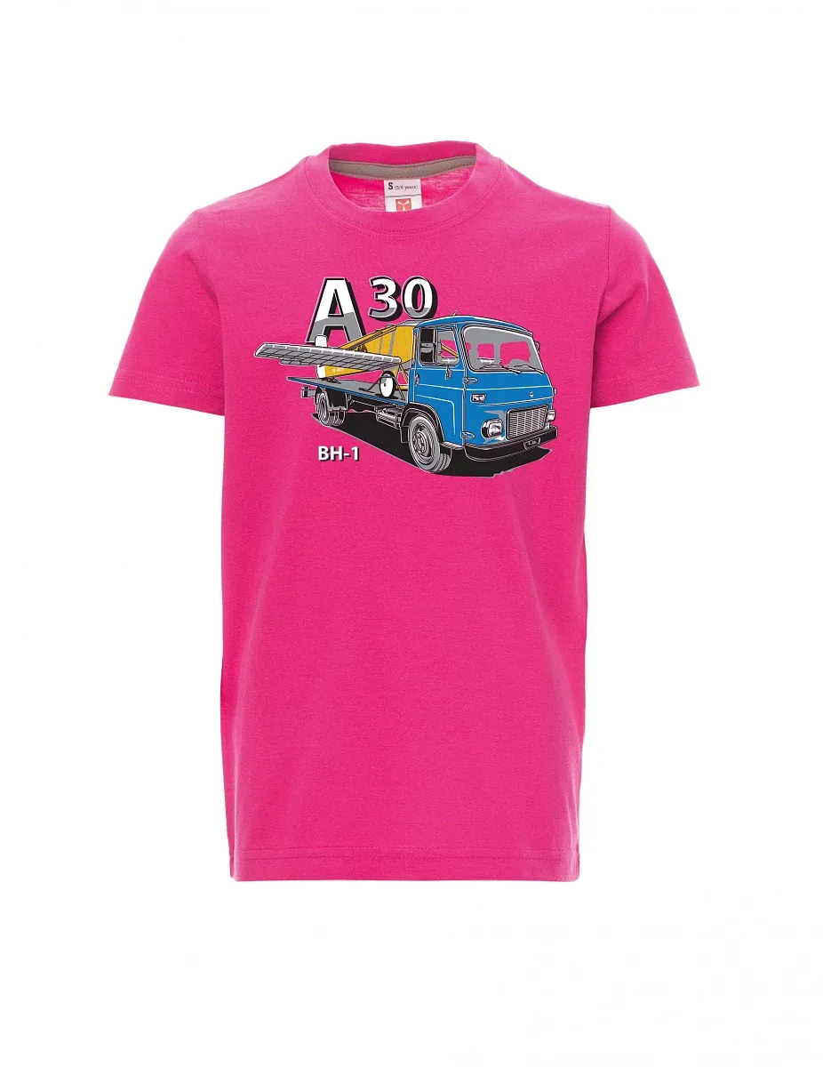 Pink children´s T-shirt Avia A30 a airplane BH - 1