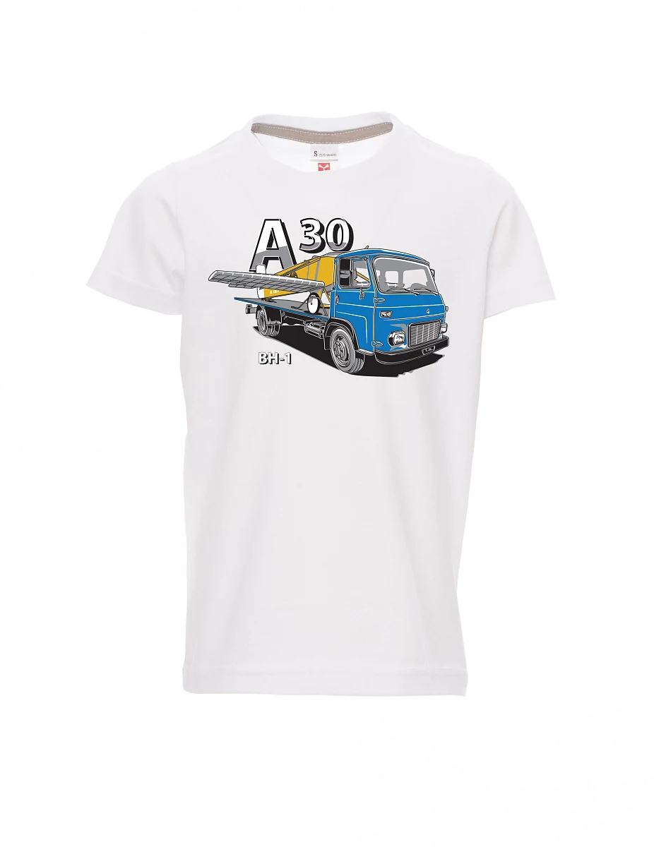 White children´s T-shirt Avia A30 a airplane BH - 1