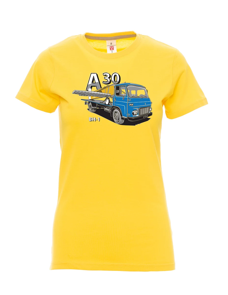 Yellow women´s T-shirt Avia A30 and airplane BH - 1