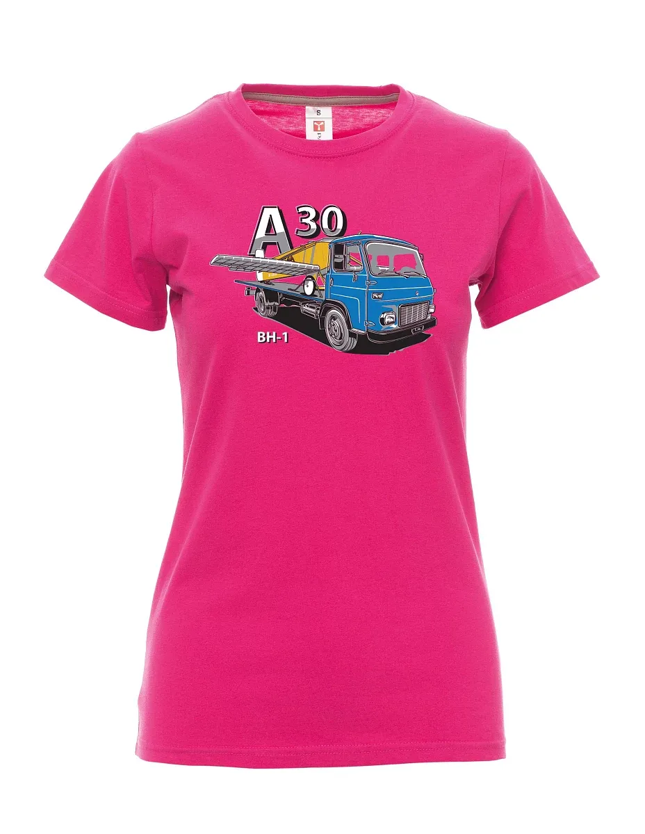Pink women´s T-shirt Avia A30 and airplane BH - 1