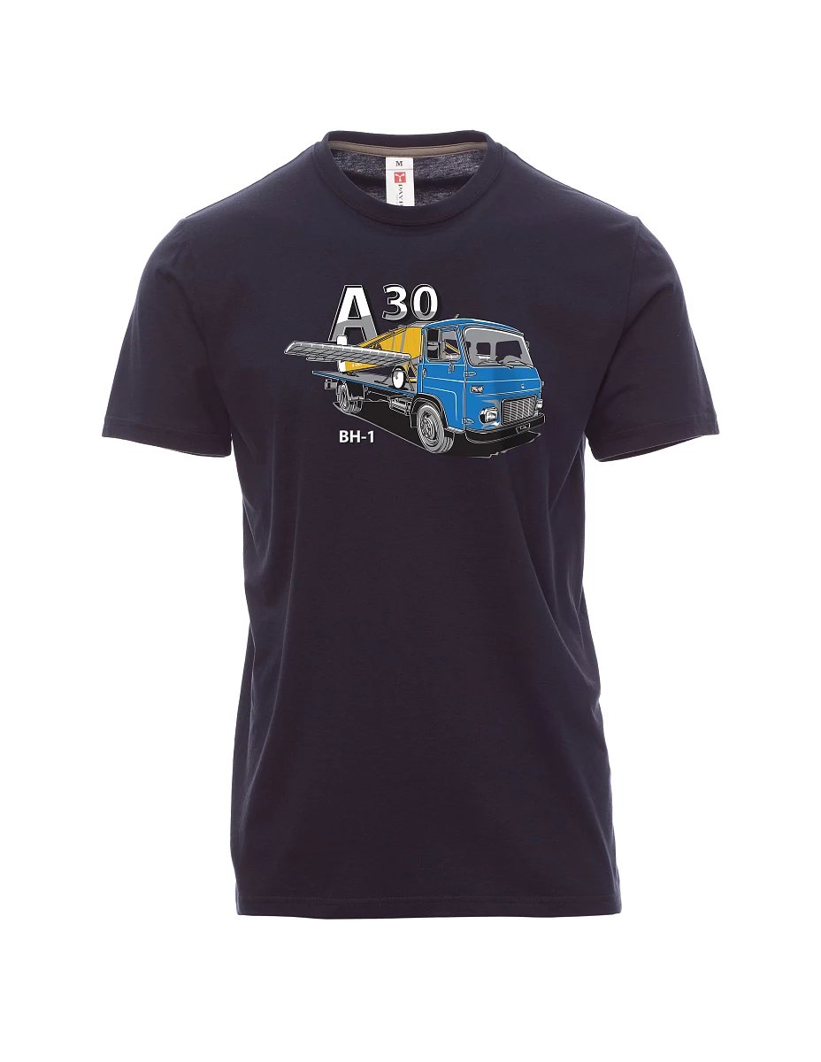 Navy men´s T-shirt Avia A30 and airplane BH - 1