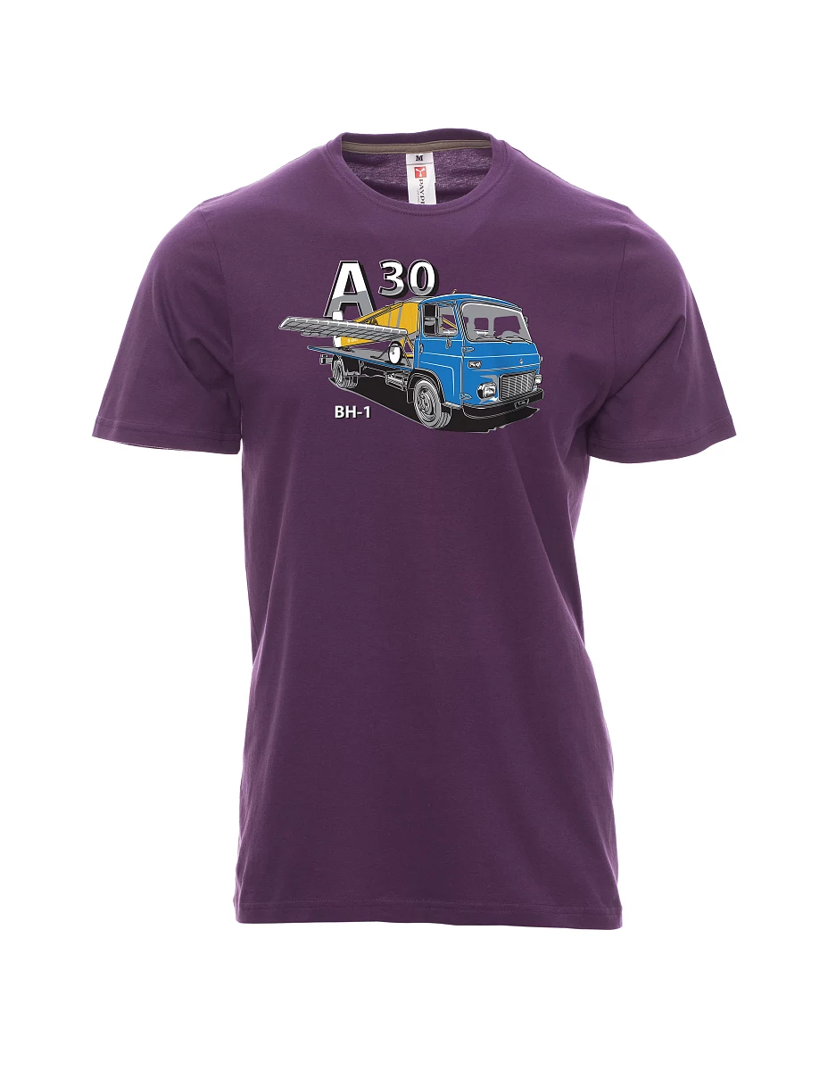 Purple men´s T-shirt Avia A30 and airplane BH - 1
