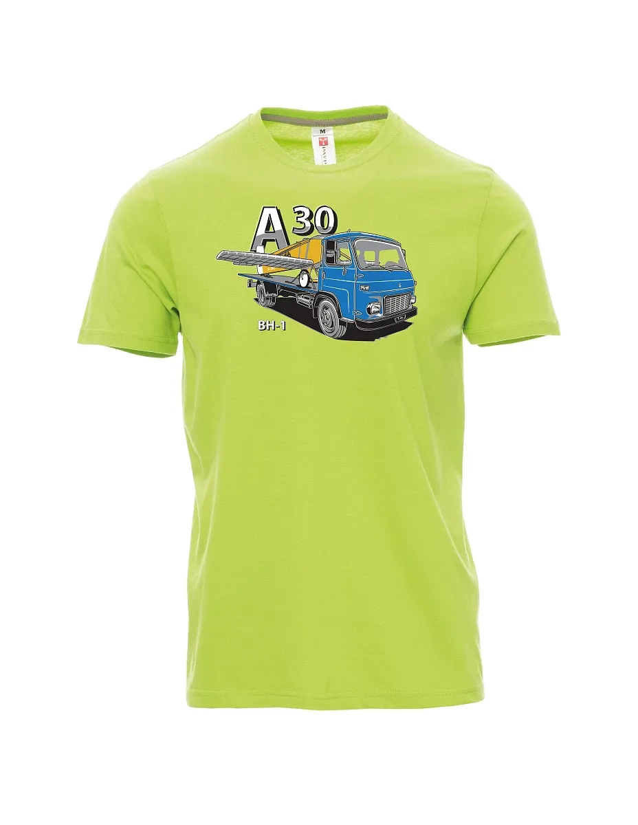 Light green men´s T-shirt Avia A30 and airplane BH - 1