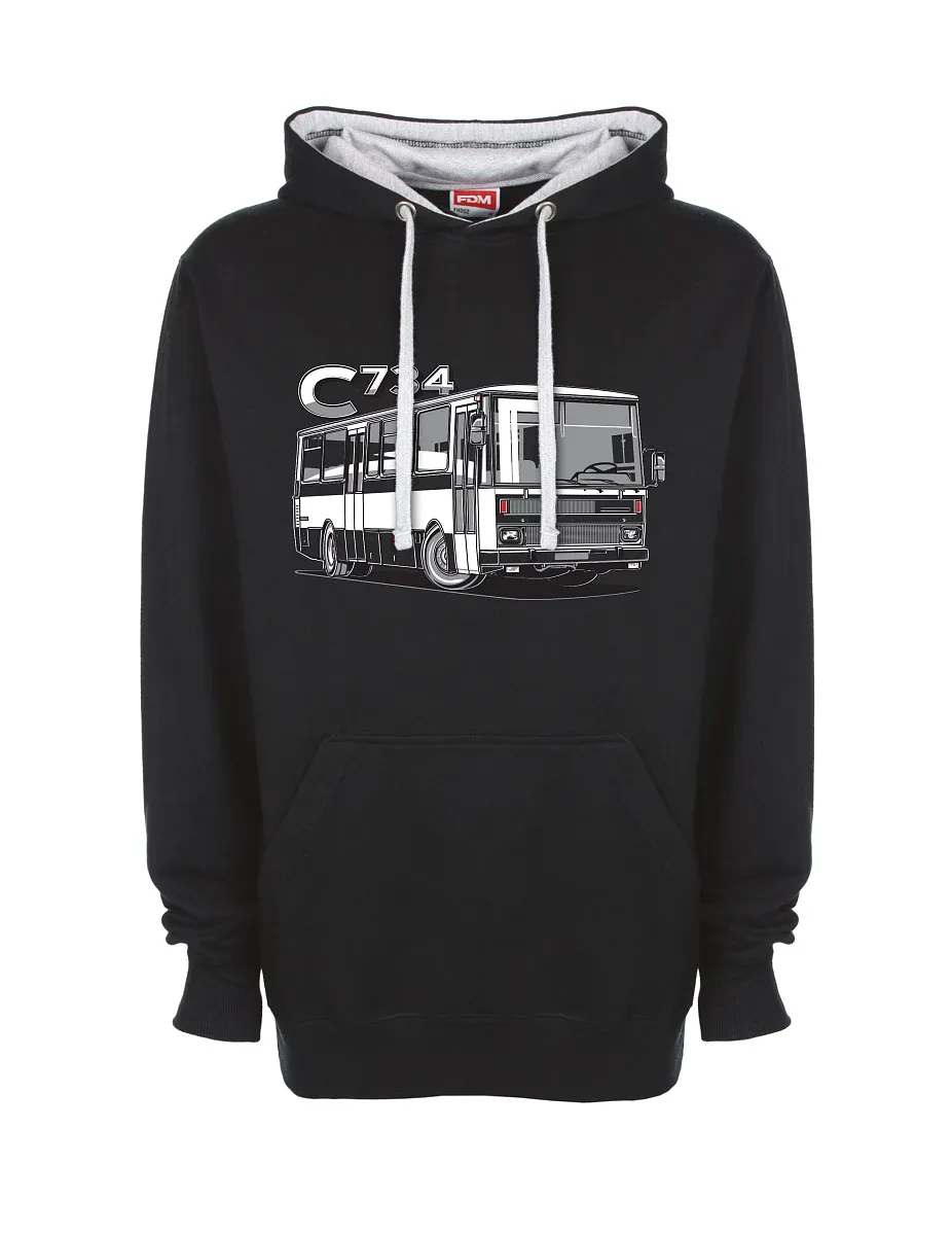 Grey-black sweatshirt bus C734