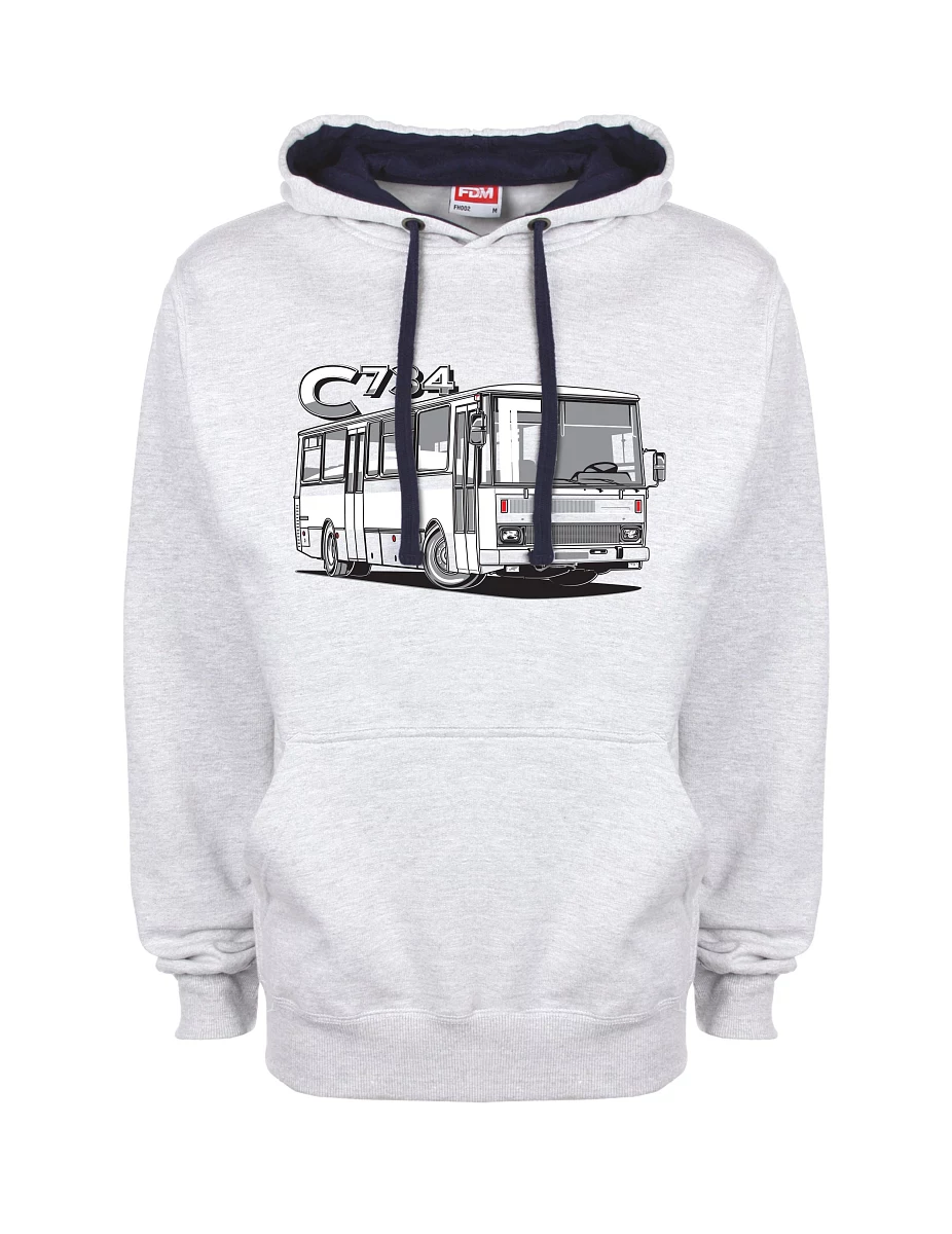 Blue-grey sweatshirt bus C734