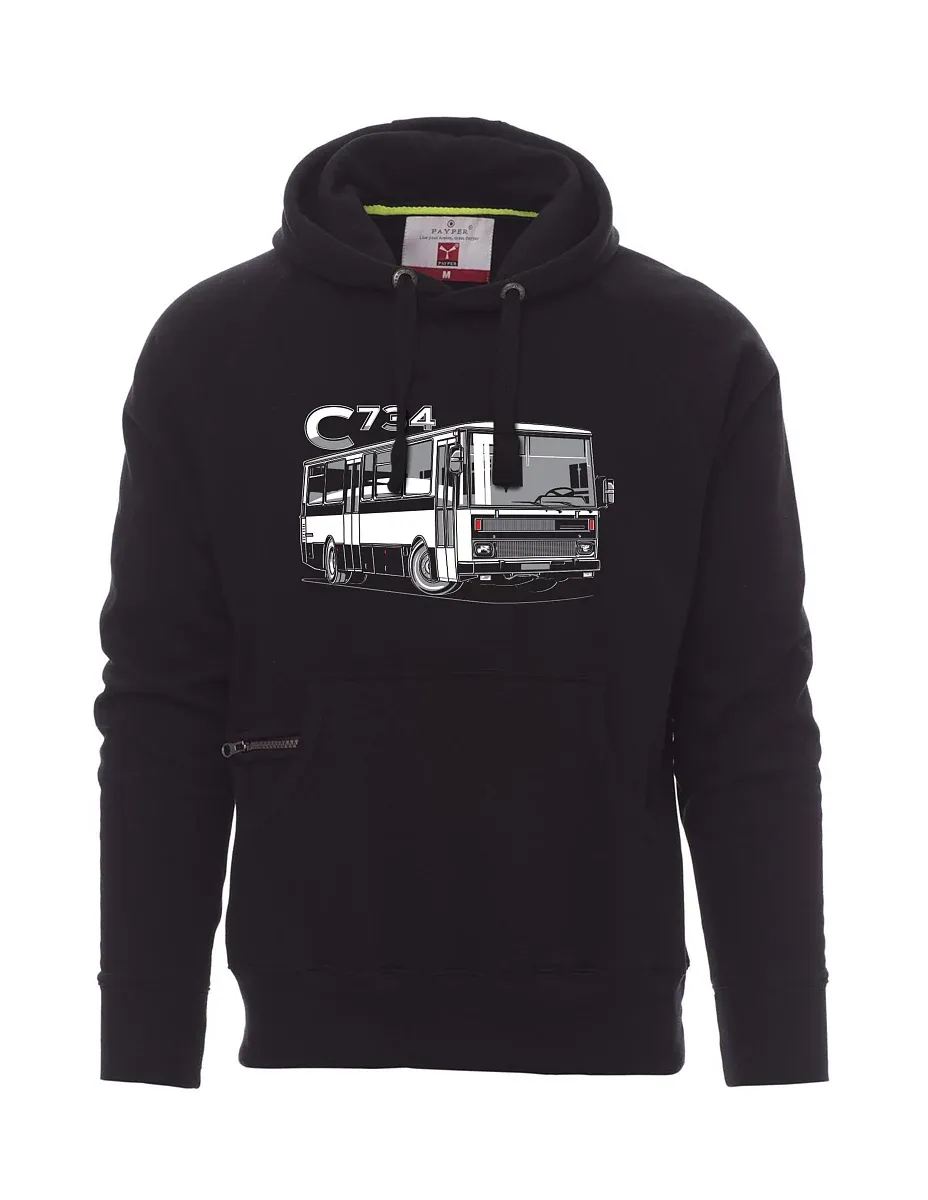 Black men´s sweatshirt bus C734