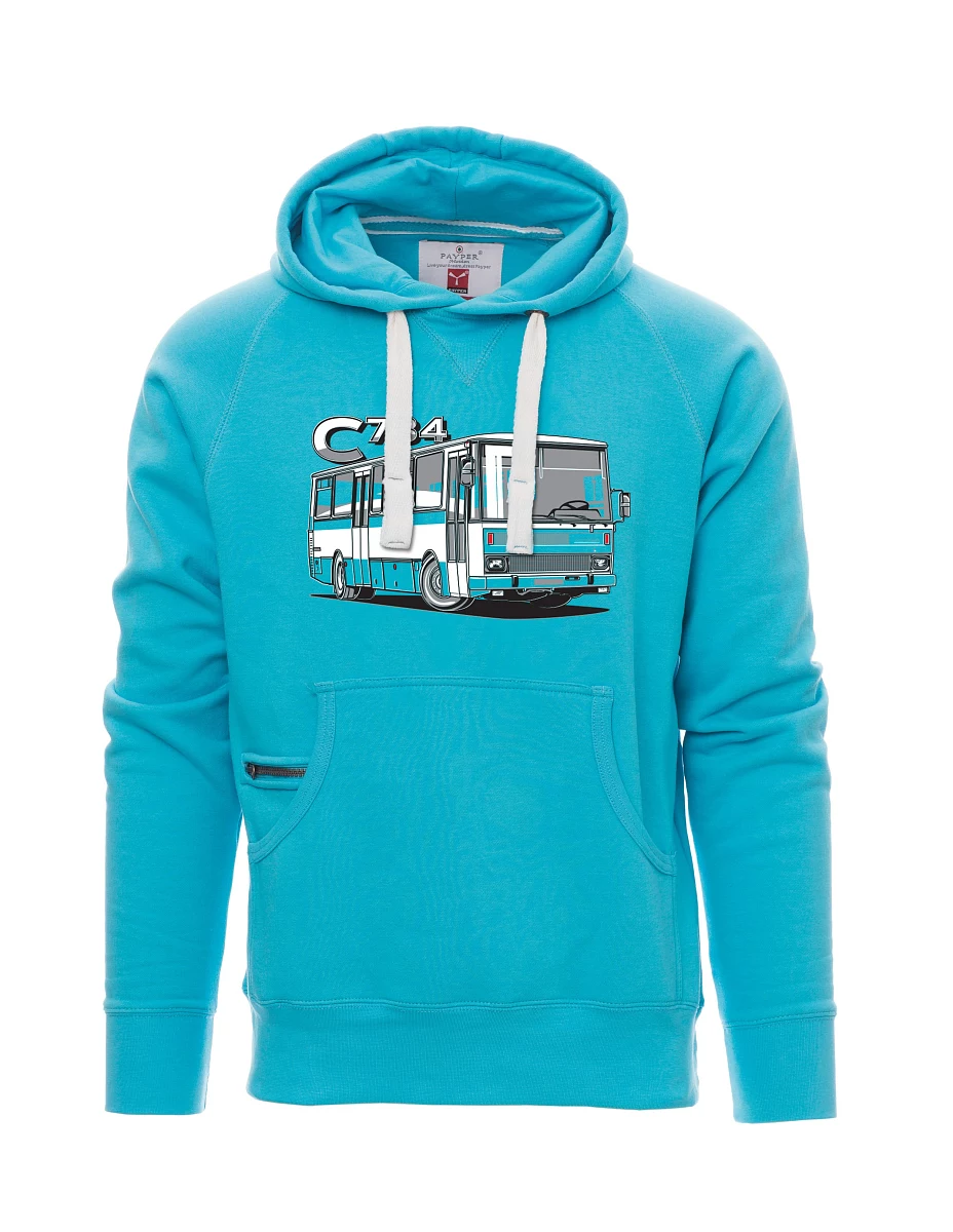 Light blue men´s sweatshirt bus C734