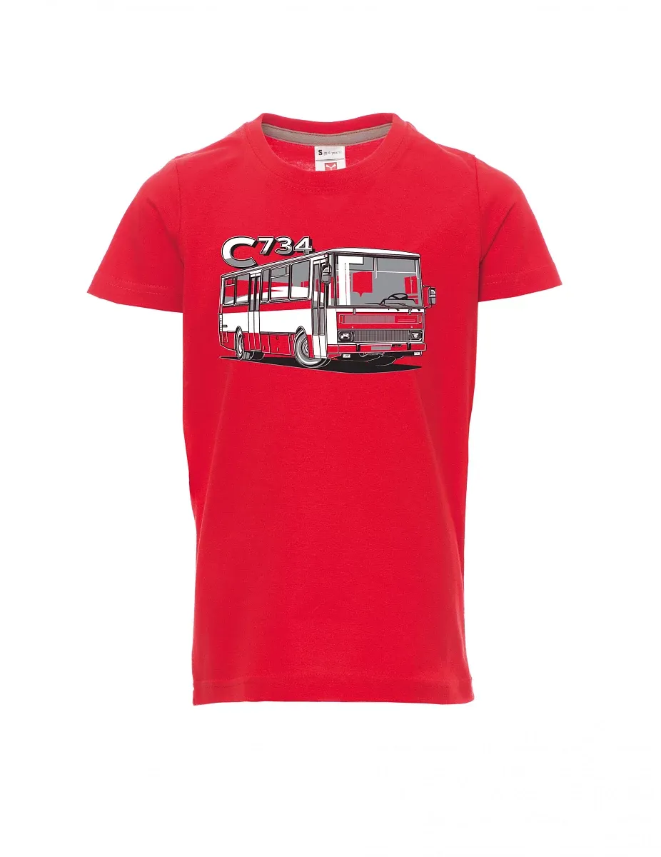 Red children´s T-shirt bus C734