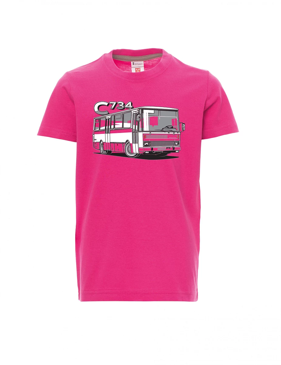 Pink children´s T-shirt bus C734