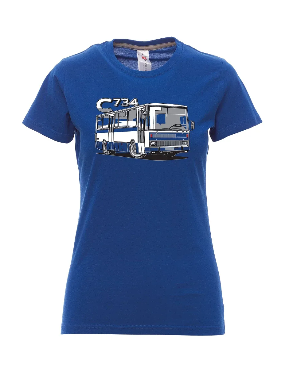 Royal blue women´s T-shirt bus C734