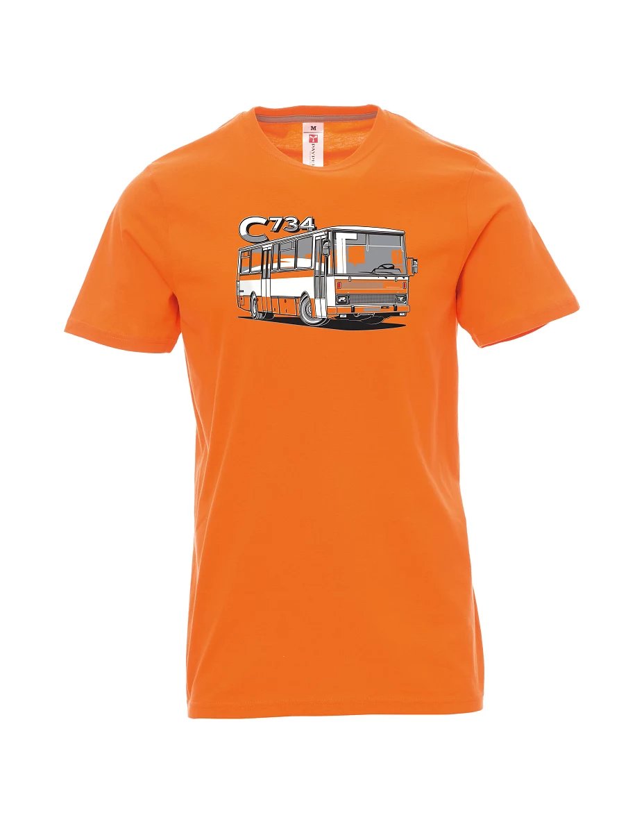 Orange men´s T-shirt bus C734