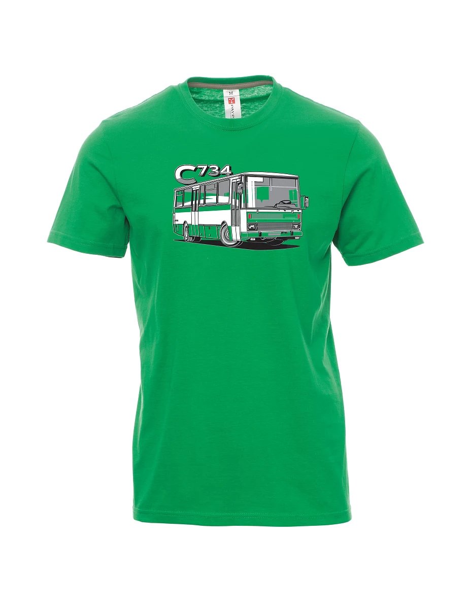 Green men´s T-shirt bus C734