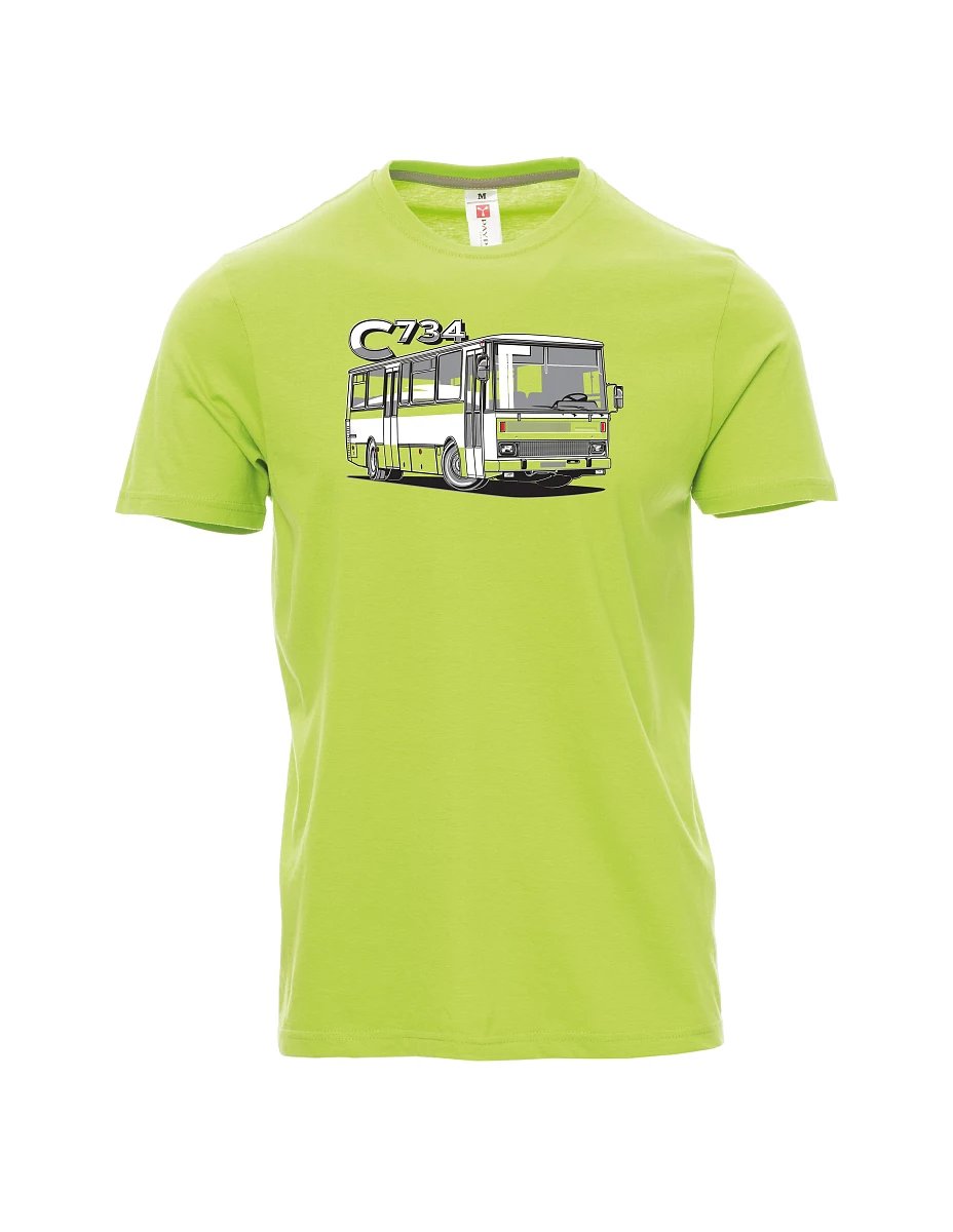 Light green men´s T-shirt bus C734