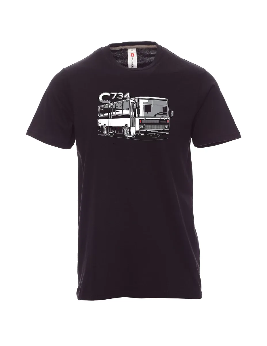 Black men´s T-shirt bus C734