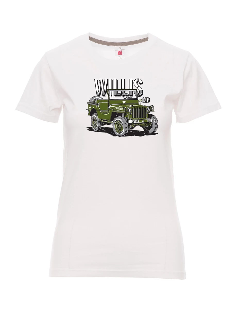 White women´s T-shirt Truck V3S Flatbed truck 