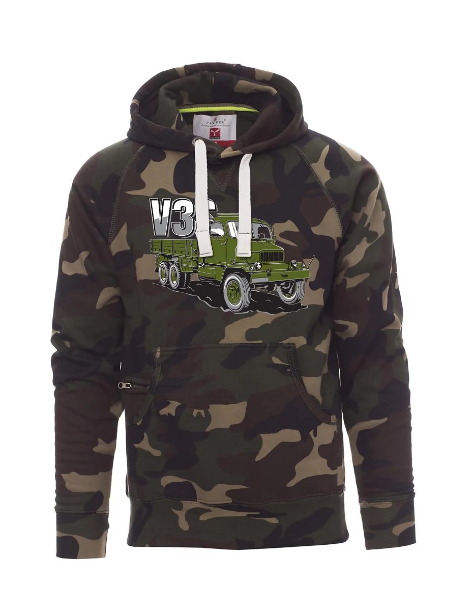 Camouflage men´s sweatshirt Truck V3S Flatbed truck