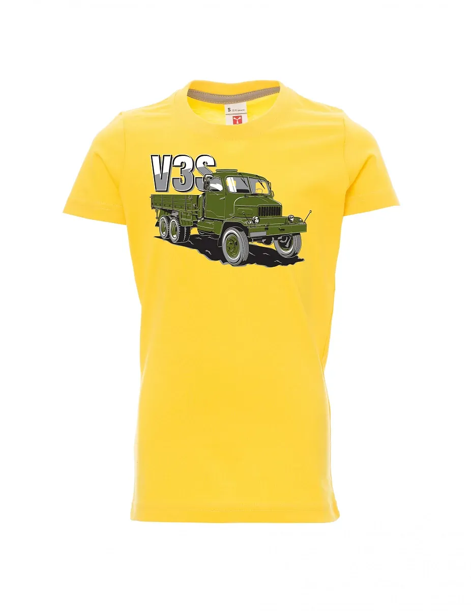 Yellow children´s T-shirt Truck V3S Flatbed truck