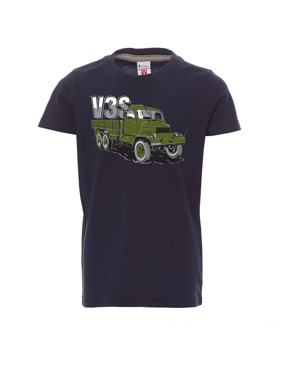 Navy children´s T-shirt Truck V3S Flatbed truck