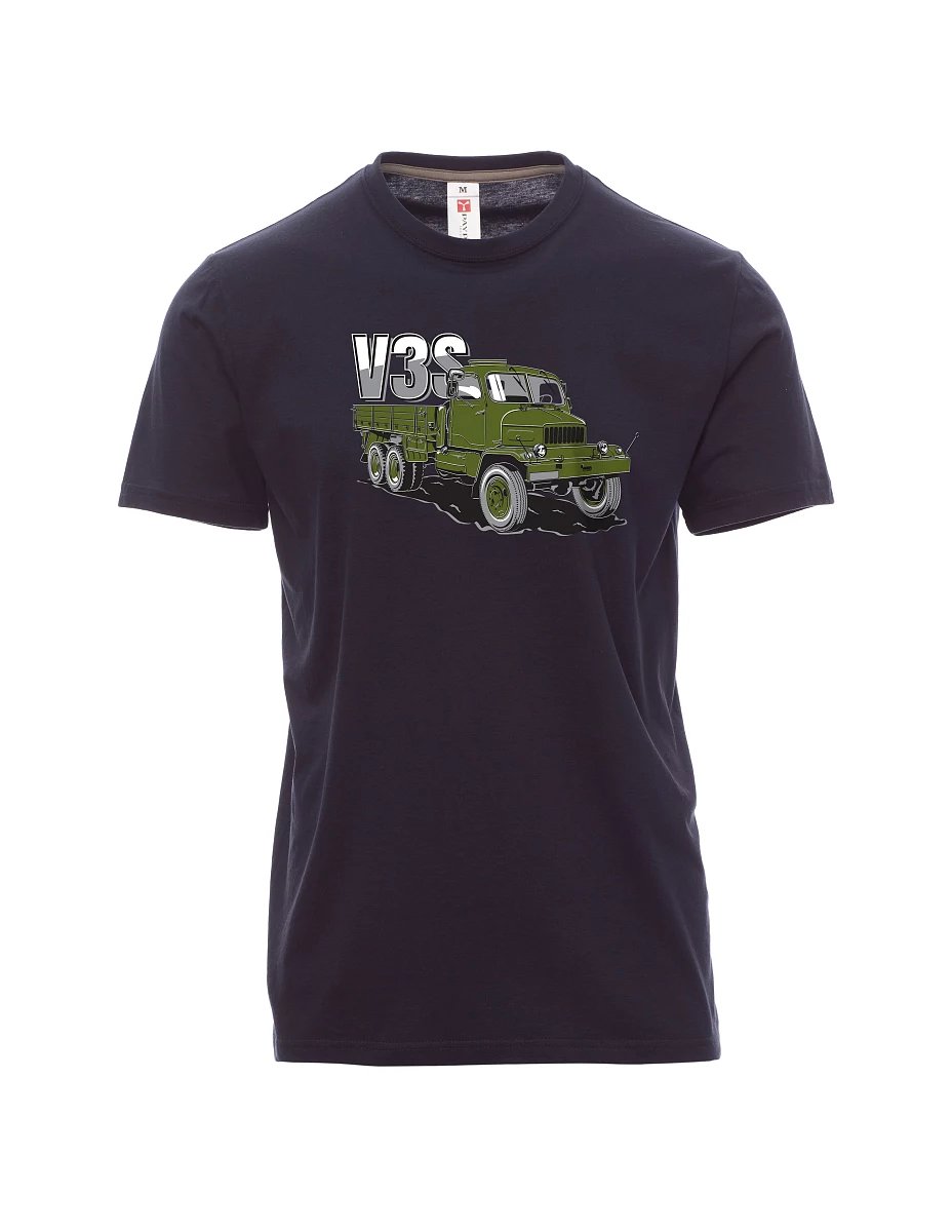 Navy men´s T-shirt Truck V3S Flatbed truck