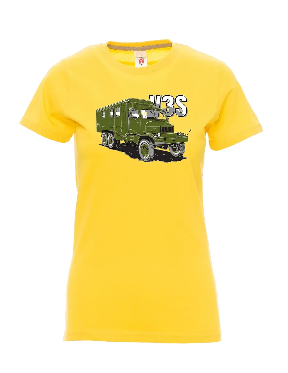 Yellow women´s T-shirt Truck V3S  Cabinet