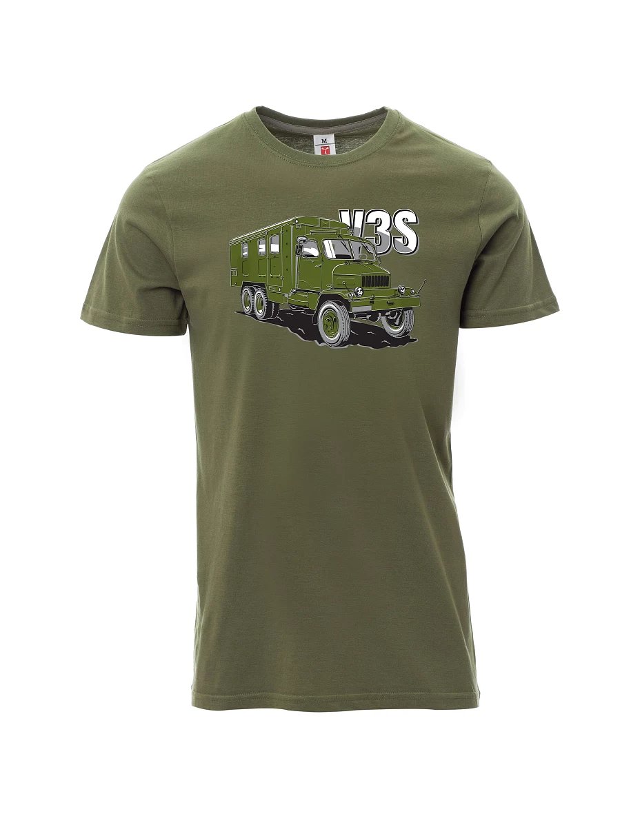 Khaki men´s T-shirt Truck V3S  Cabinet