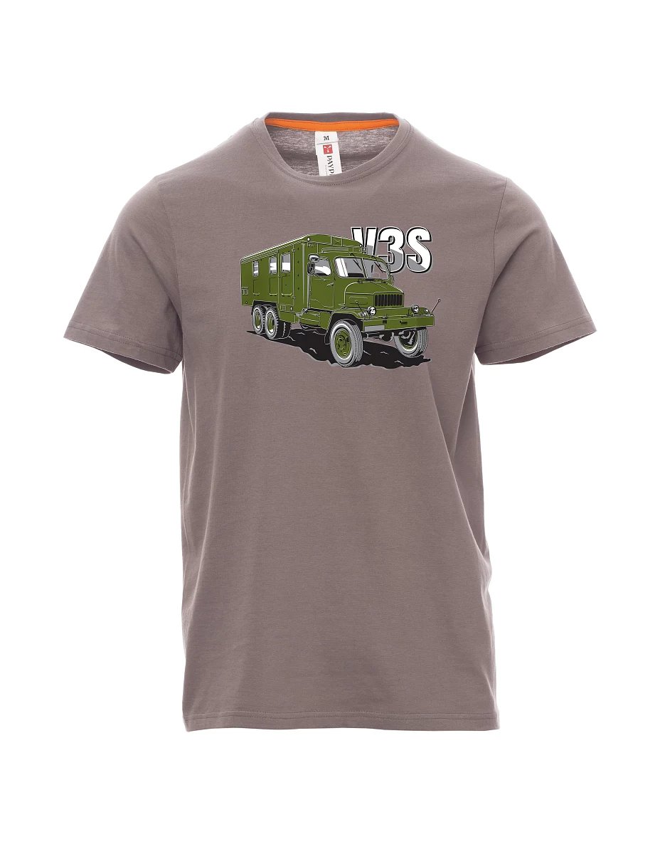 Steel gray men´s T-shirt Truck V3S  Cabinet