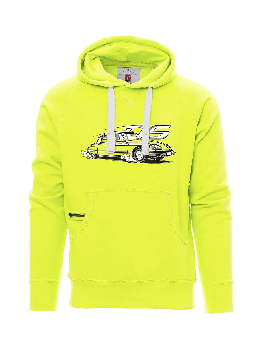 Fluorescent men´s sweatshirt french veteran DS