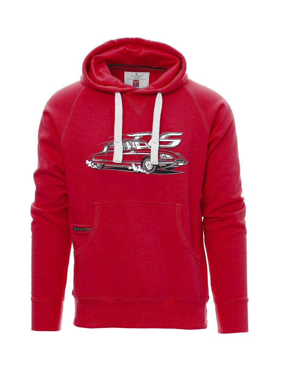 Red men´s sweatshirt french veteran DS