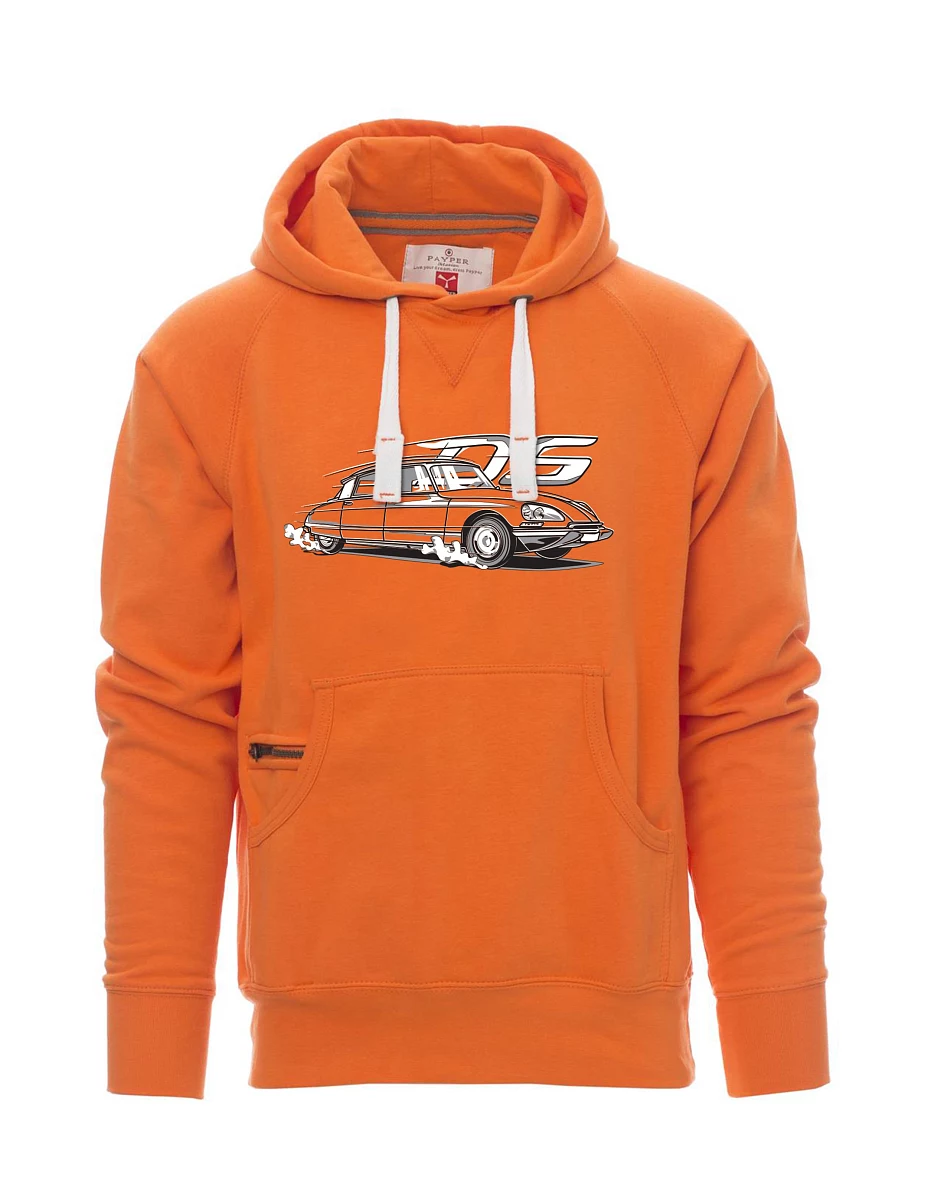 Orange men´s sweatshirt french veteran DS