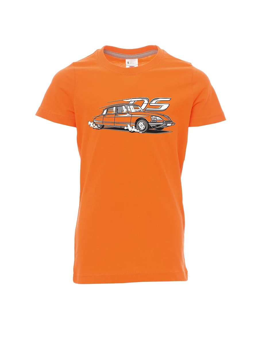 Orange children´s T-shirt french veteran DS