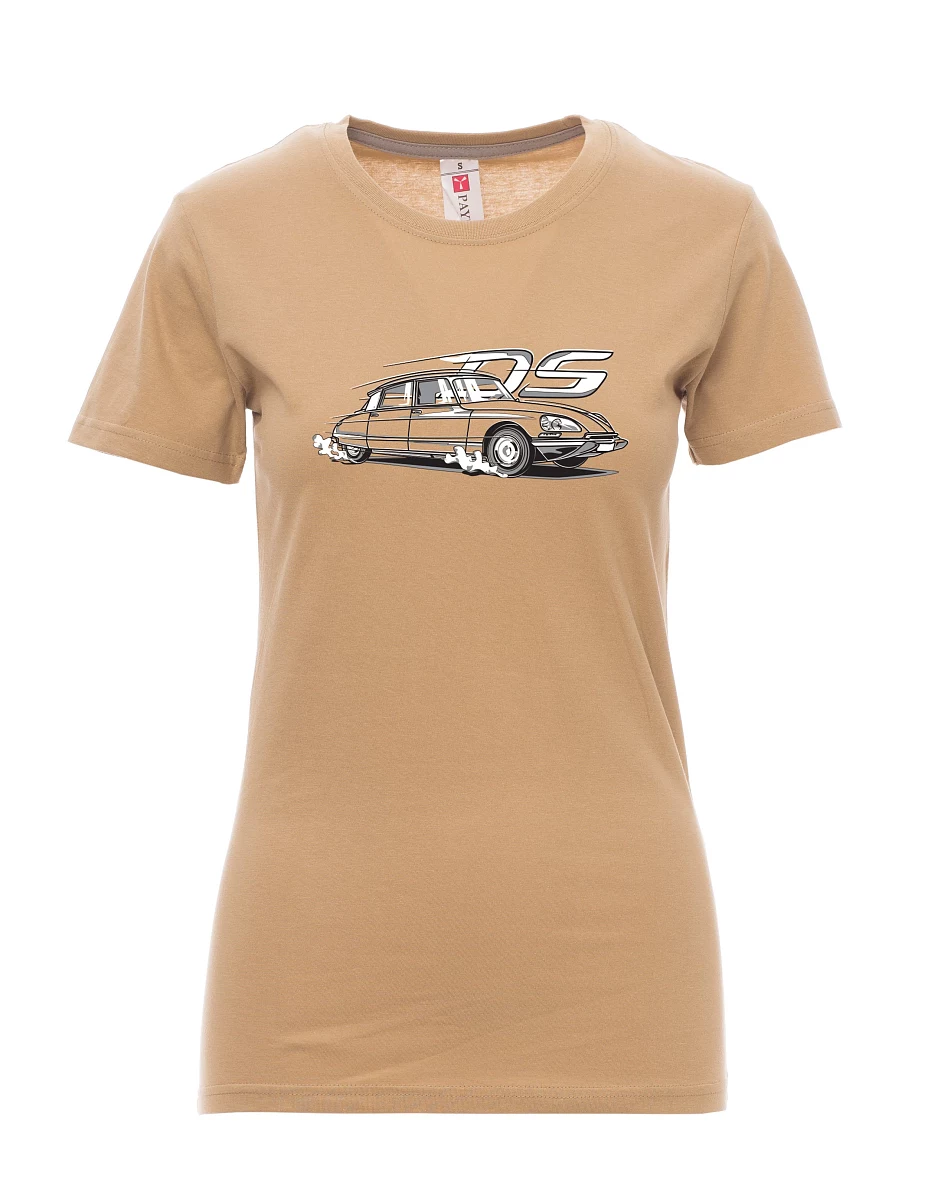 Brown women´s T-shirt french veteran DS