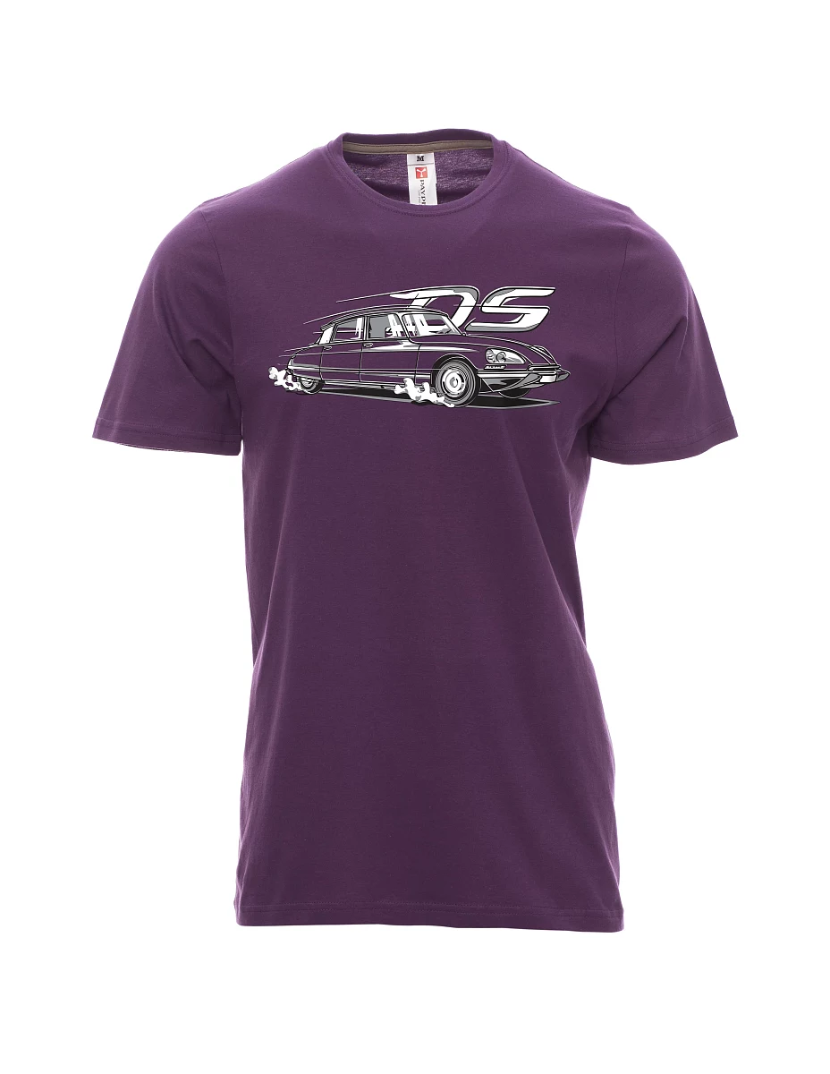 Purple men´s T-shirt french veteran DS