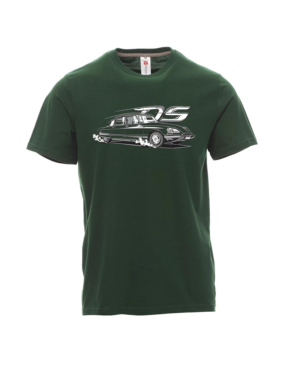 Dark green men´s T-shirt french veteran DS
