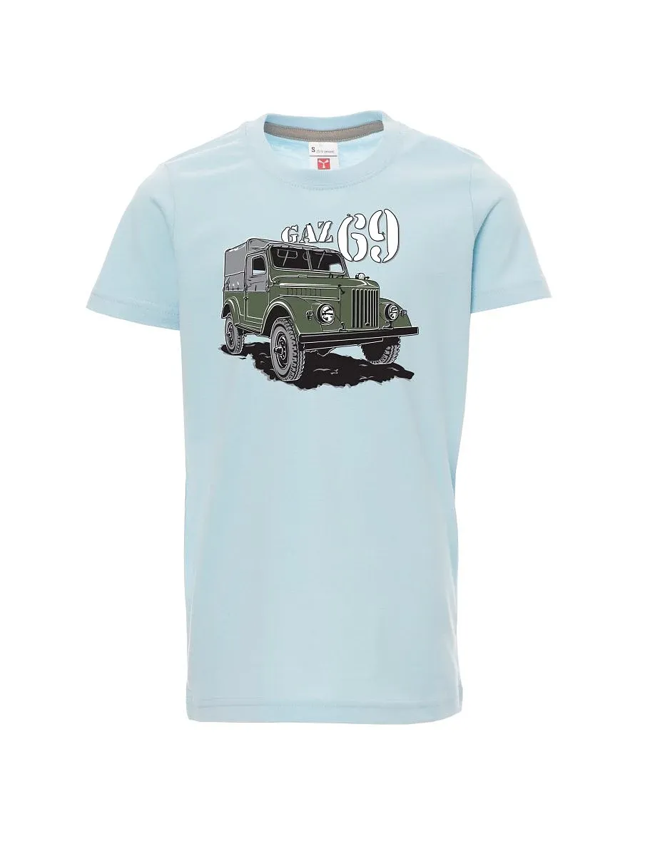 Pale blue children´s T-shirt GAZ 69