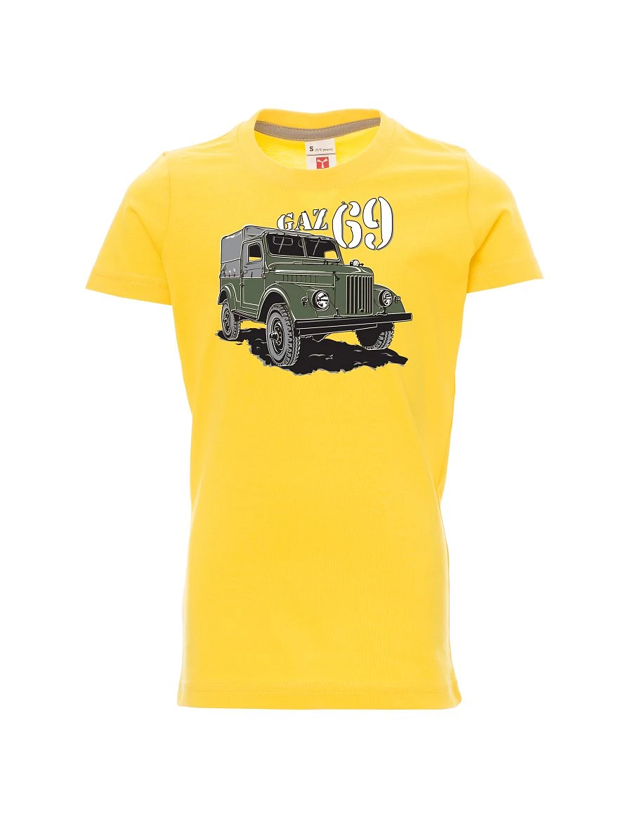 Yellow children´s T-shirt GAZ 69