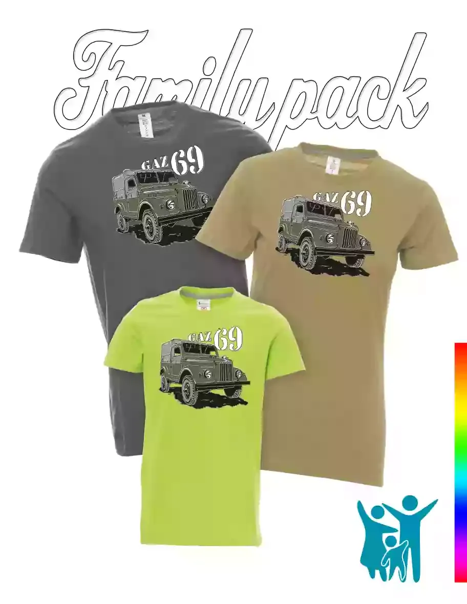 Family set of t-shirts GAZ 69