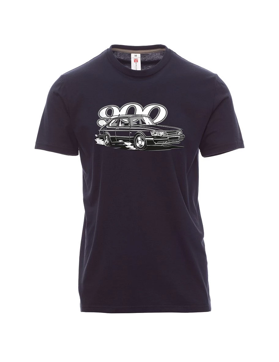 Navy men´s T-shirt Saab 900