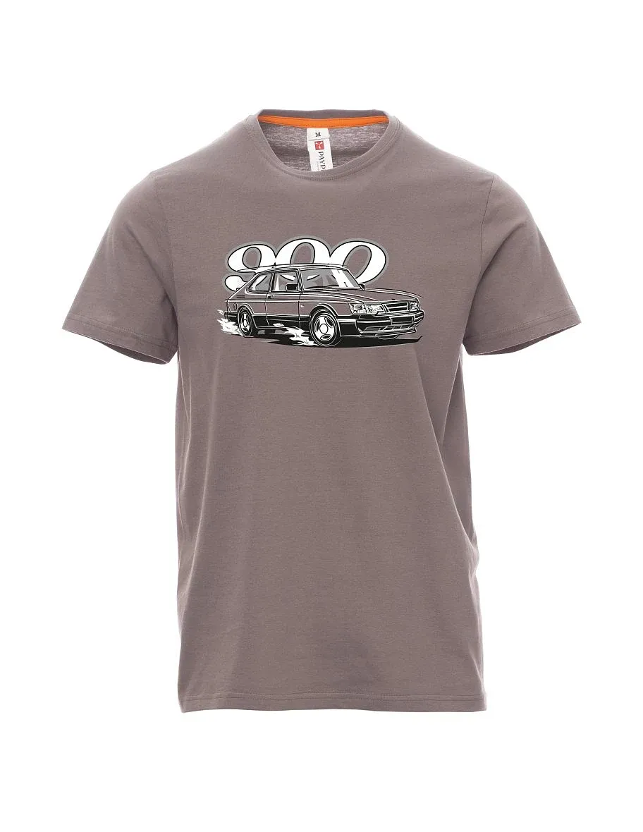 Steel gray men´s T-shirt Saab 900