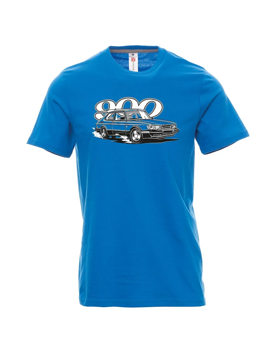 Light blue men´s T-shirt Saab 900