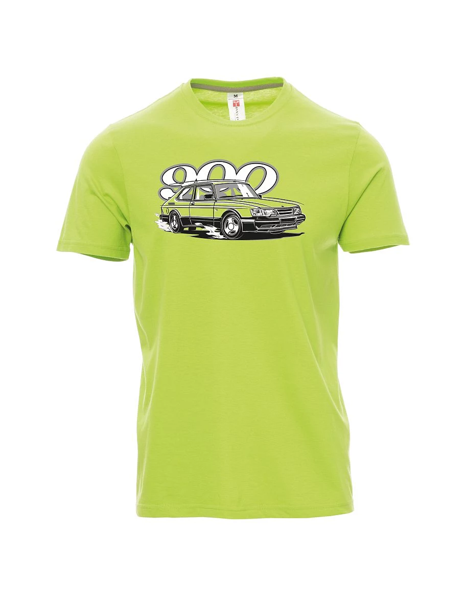 Light green men´s T-shirt Saab 900