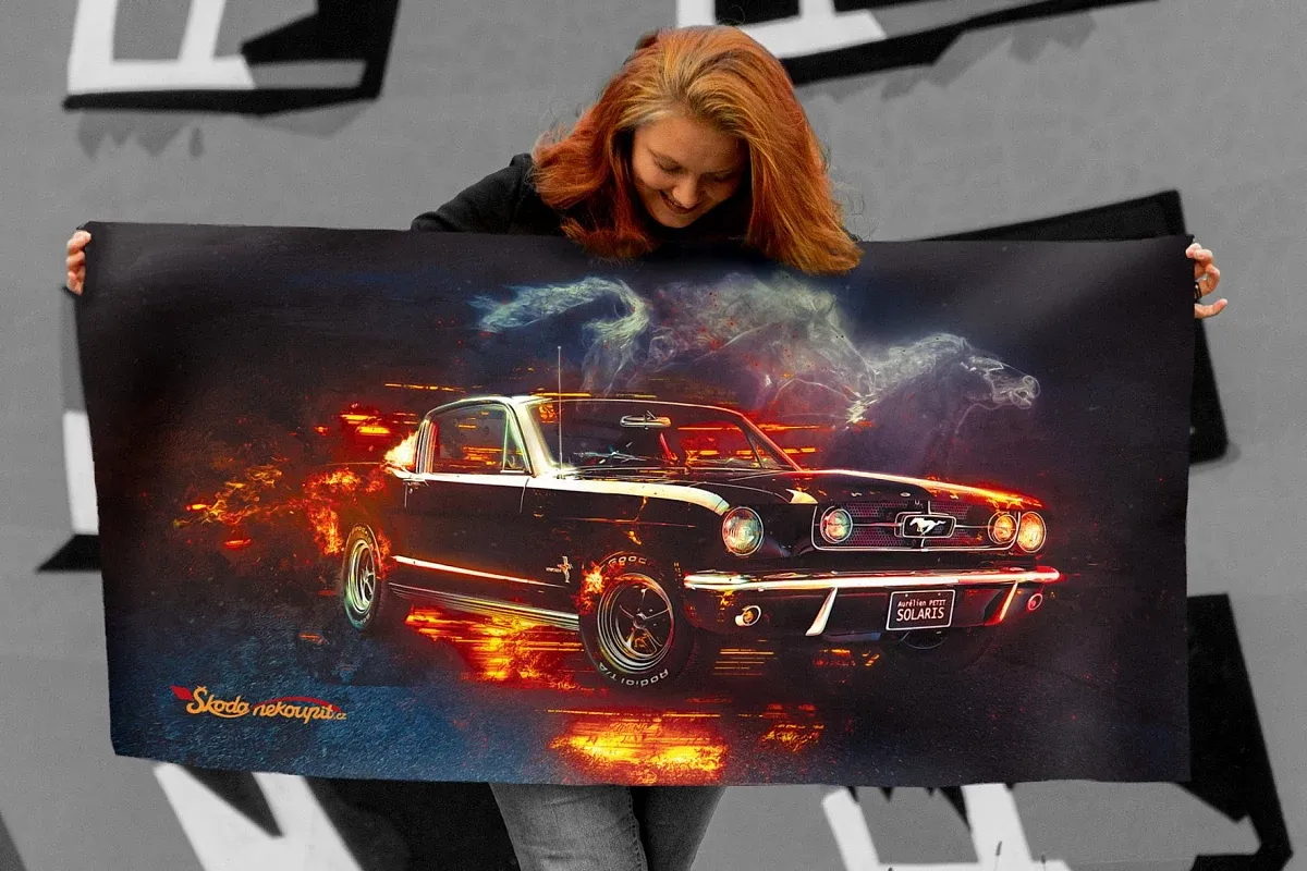 Bath towel Mustang