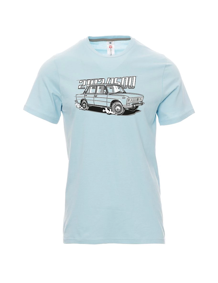 Pale blue men´s T-shirt Lada 2103 / VAZ 1500