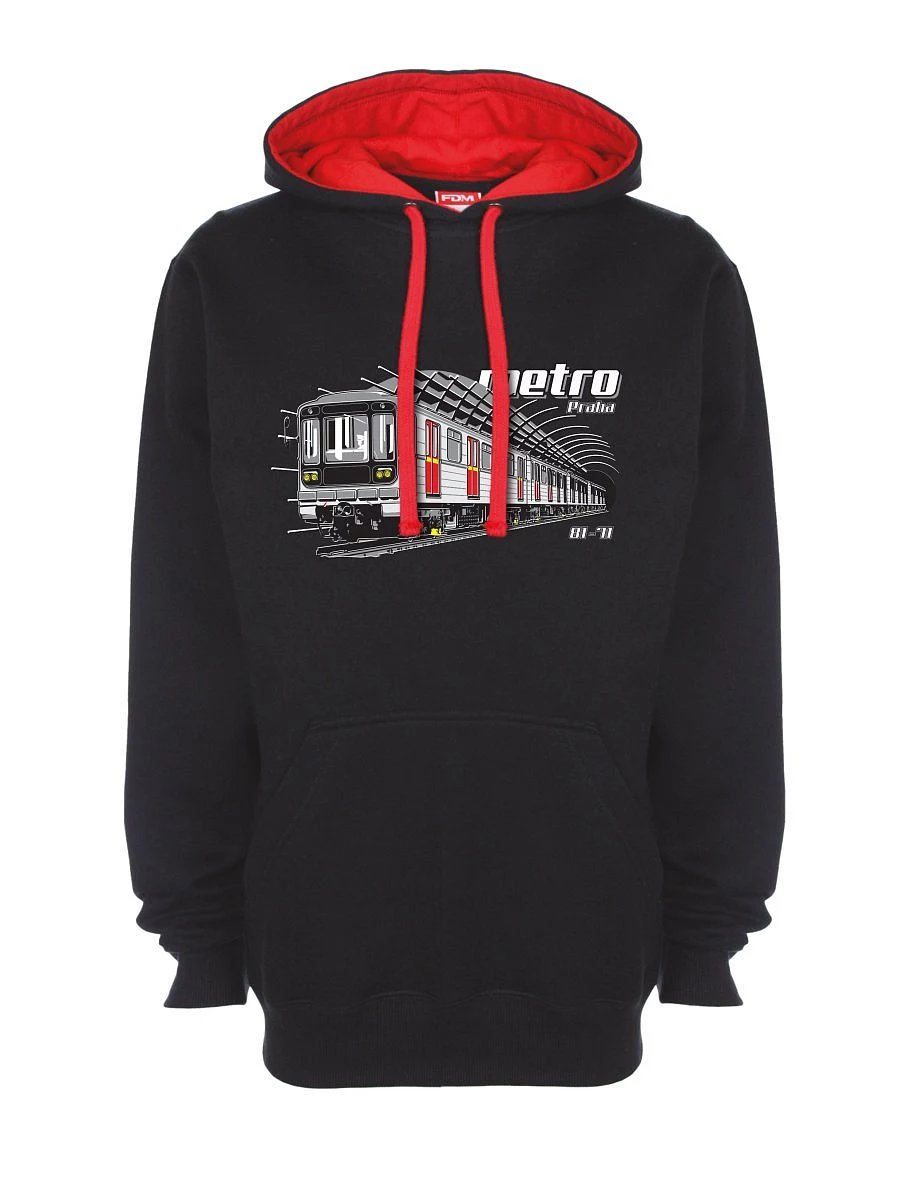 Red-black sweatshirt Metro 81-71