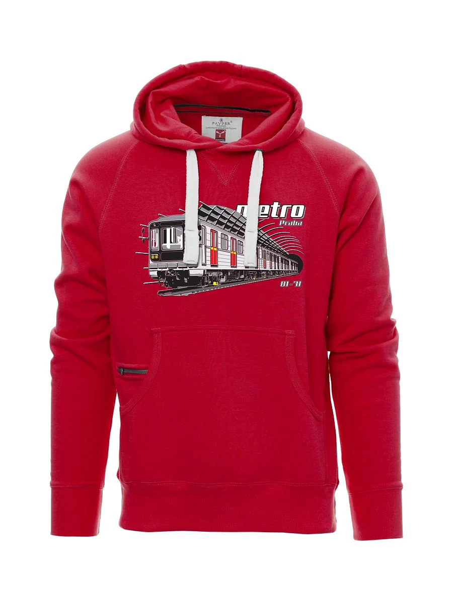 Red men´s sweatshirt Metro 81-71