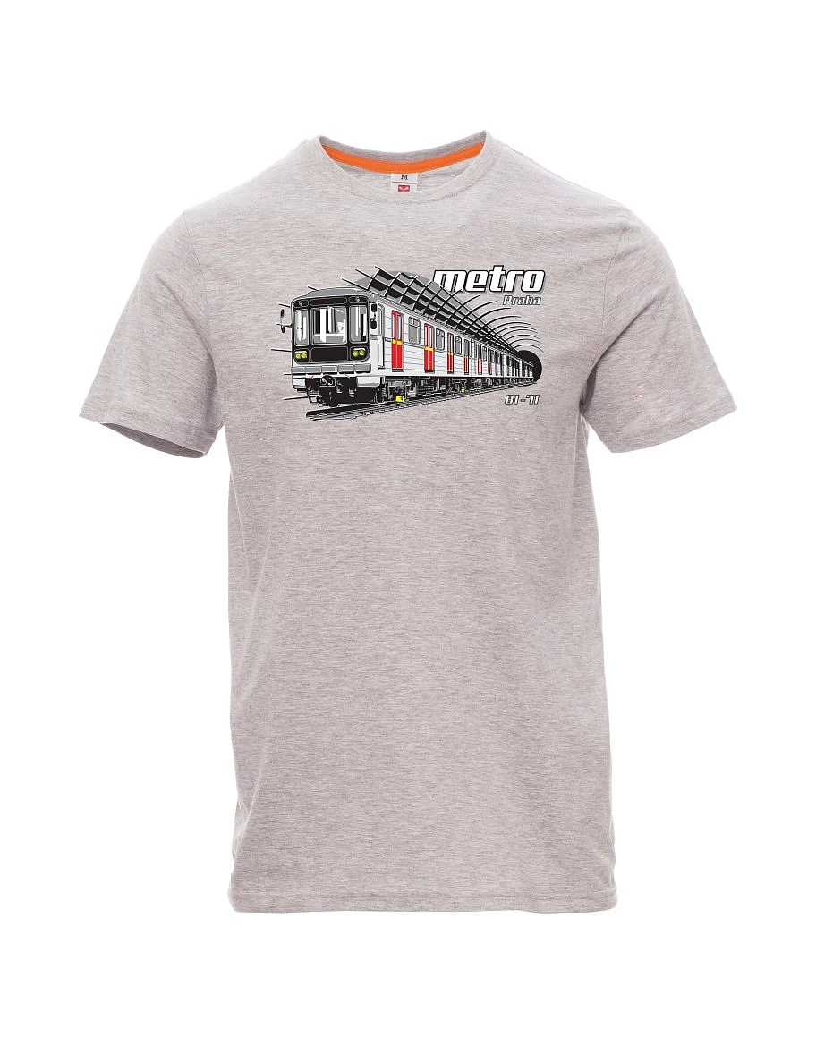 Gray melange men´s T-shirt Metro 81-71