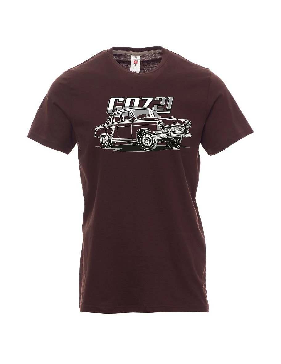 Dark brown men´s T-shirt GAZ 21
