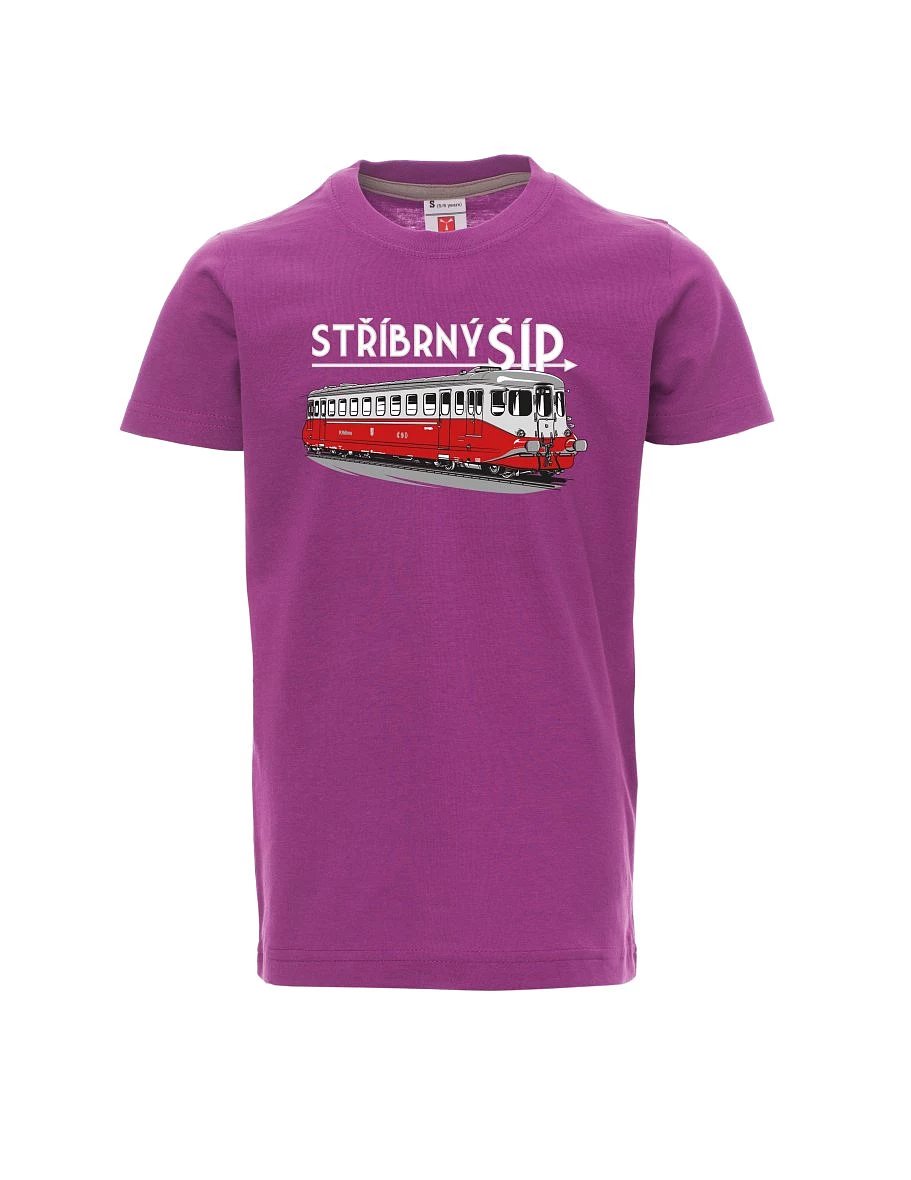 Purple children´s T-shirt Silver arrow M 260 001