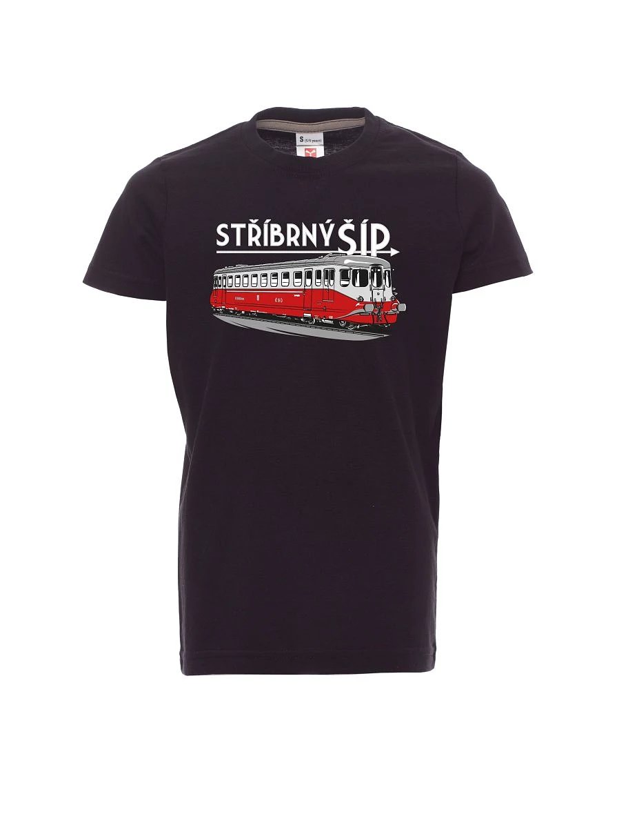 Black children´s T-shirt Silver arrow M 260 001